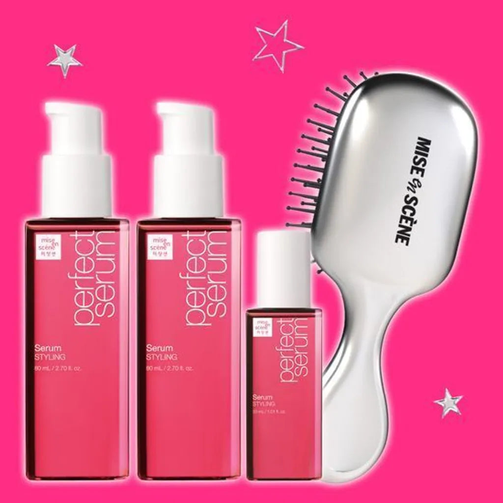 Curl & Wavy Perfect Serum Special Set (2*80ml+30ml+Hair Brush).