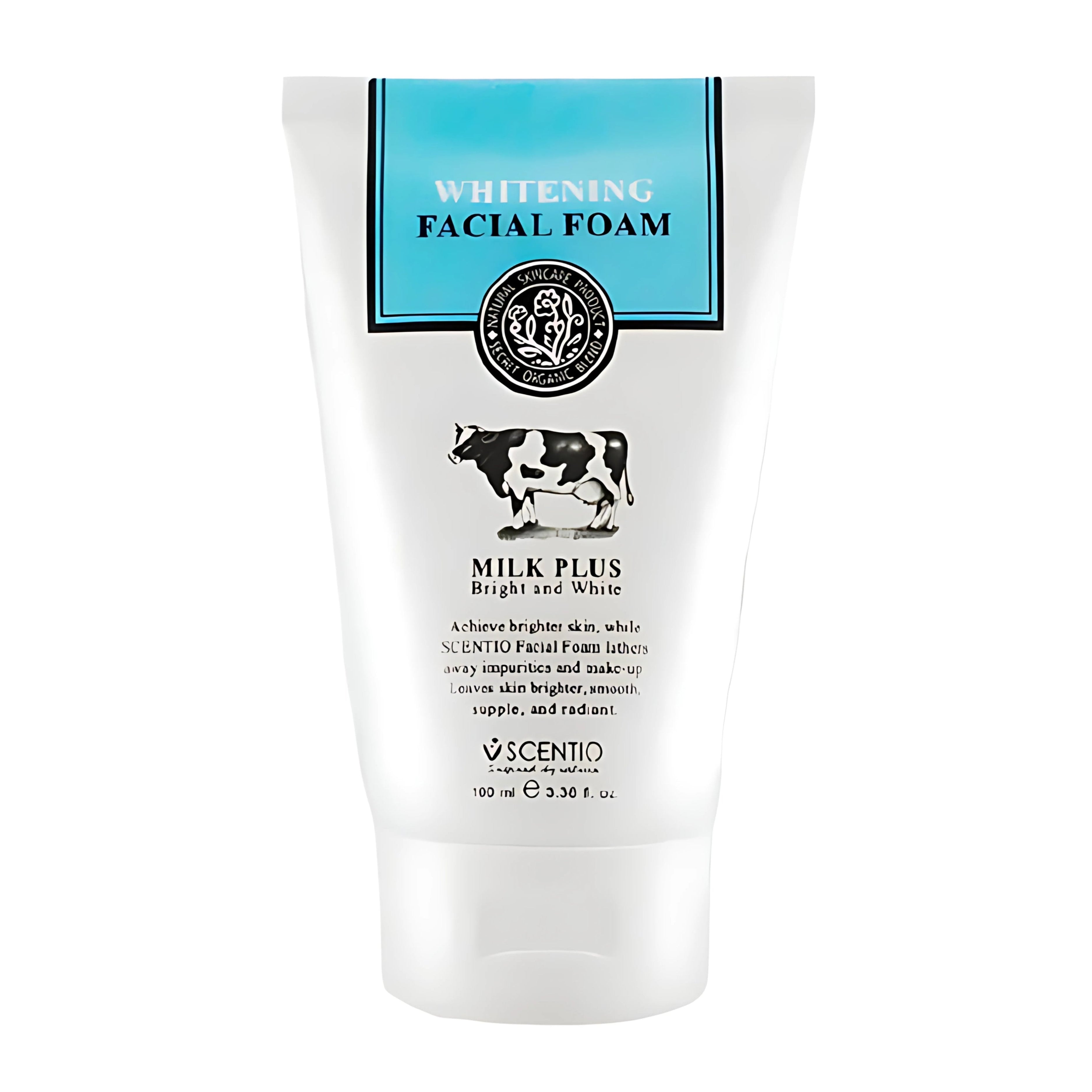 Scentio Milk Plus Q10 Whitening Facial Foam (100ml)