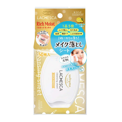Softymo Lachesca Cleansing Sheet - Rich Moist (50 sheets)